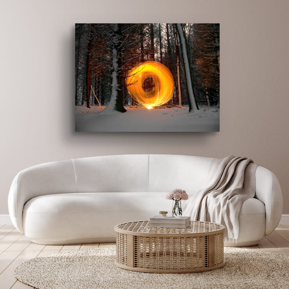 Snow Fire by Kenny Martin Art